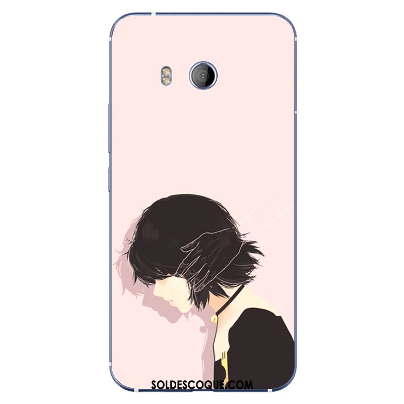 Coque Htc U11 Créatif Dessin Animé Rose Fluide Doux Personnalité Soldes