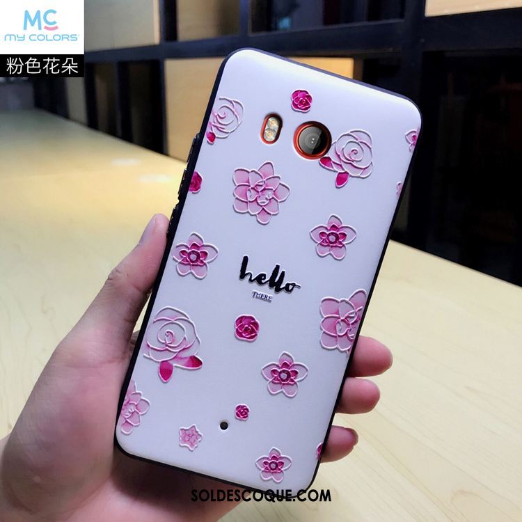 Coque Htc U11 Dessin Animé Amoureux Gaufrage Téléphone Portable Chat Pas Cher