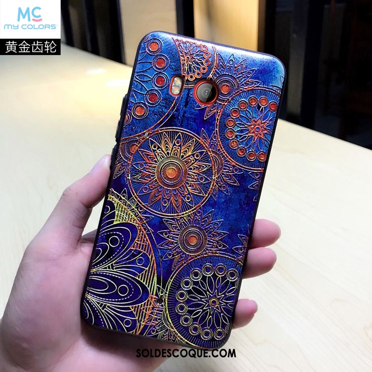 Coque Htc U11 Dessin Animé Amoureux Gaufrage Téléphone Portable Chat Pas Cher