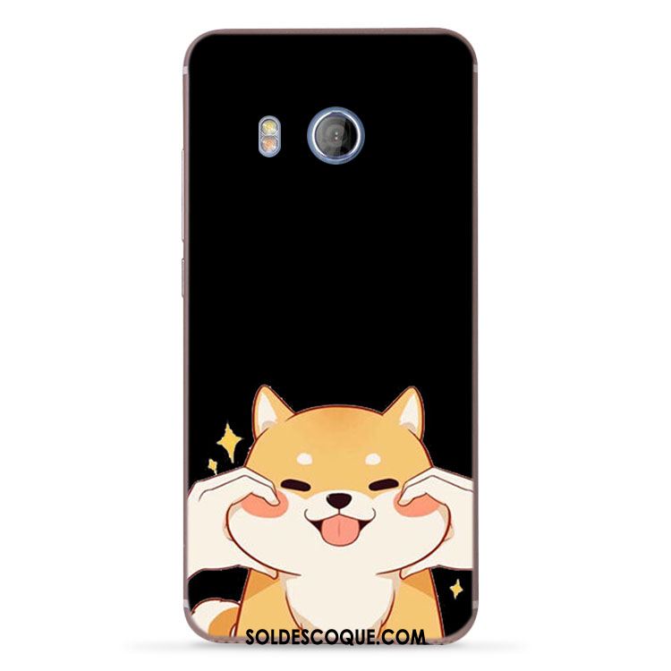 Coque Htc U11 Dessin Animé Noir Chiens Charmant Téléphone Portable France