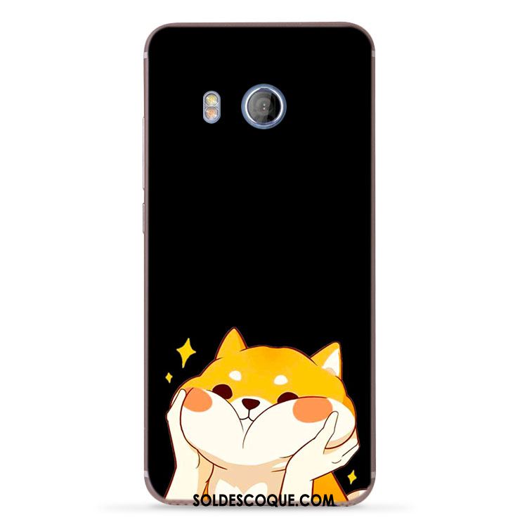 Coque Htc U11 Dessin Animé Noir Chiens Charmant Téléphone Portable France