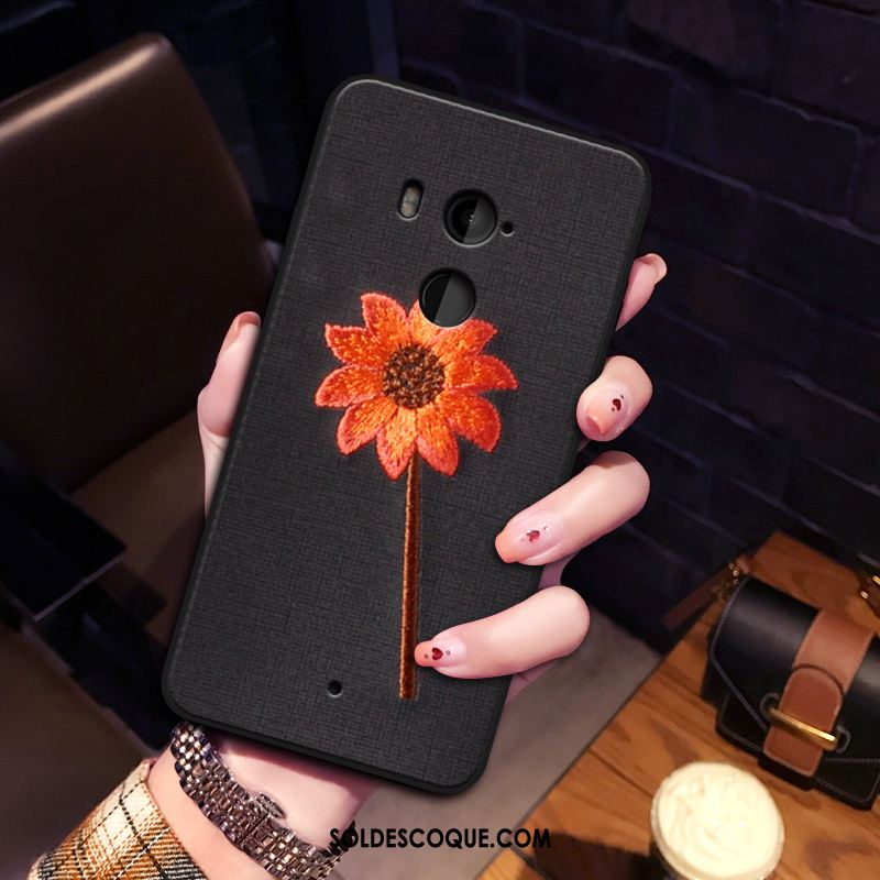 Coque Htc U11+ Incassable Tout Compris Personnalité Silicone Noir Soldes