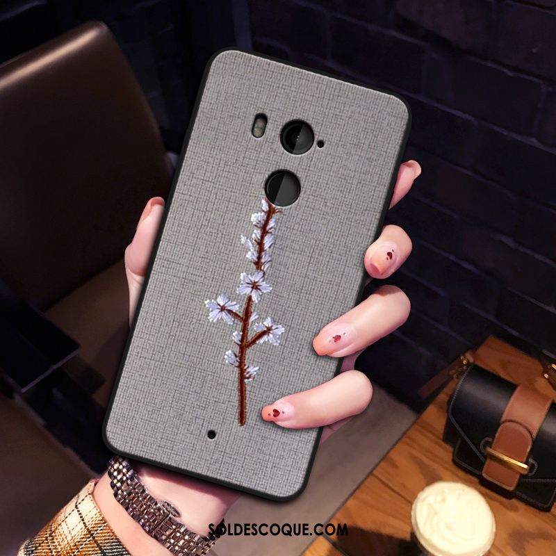 Coque Htc U11+ Incassable Tout Compris Personnalité Silicone Noir Soldes