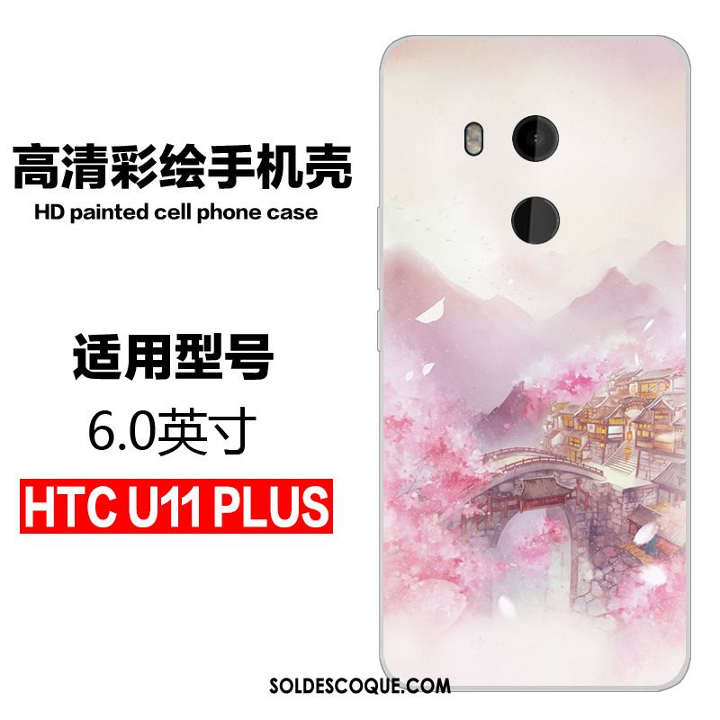 Coque Htc U11+ Incassable Téléphone Portable Dessin Animé Fluide Doux Protection Housse En Ligne