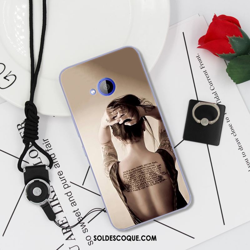 Coque Htc U11 Life Fluide Doux Gris Dessin Animé Protection Incassable Pas Cher