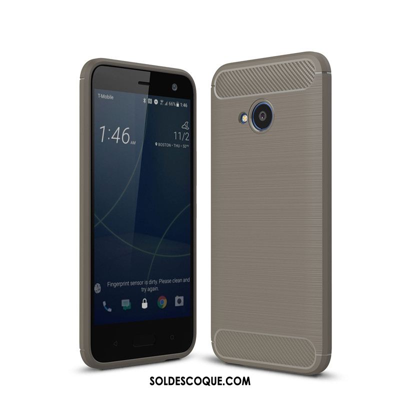 Coque Htc U11 Life Fluide Doux Silicone Noir Protection Tout Compris En Vente