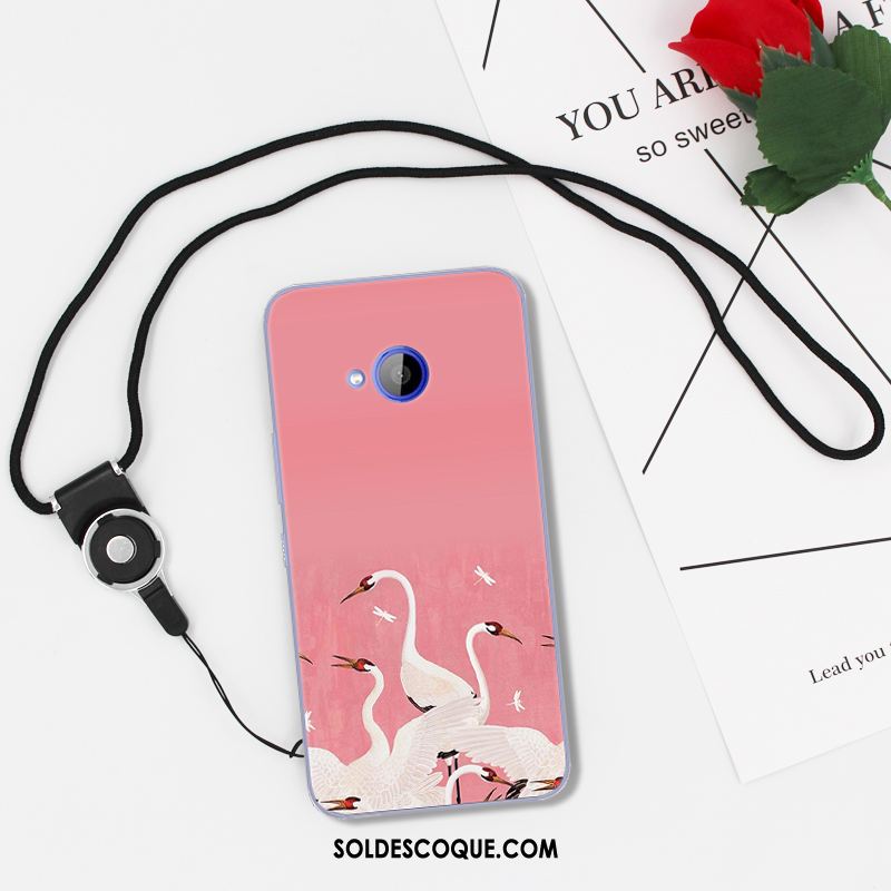 Coque Htc U11 Life Noir Dessin Animé Fluide Doux Protection Incassable Soldes