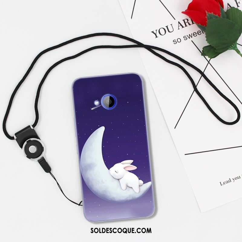 Coque Htc U11 Life Noir Dessin Animé Fluide Doux Protection Incassable Soldes