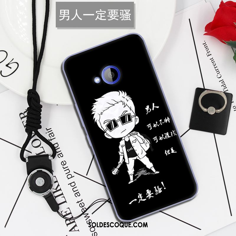 Coque Htc U11 Life Personnalité Bleu Dessin Animé Incassable Silicone Housse Pas Cher