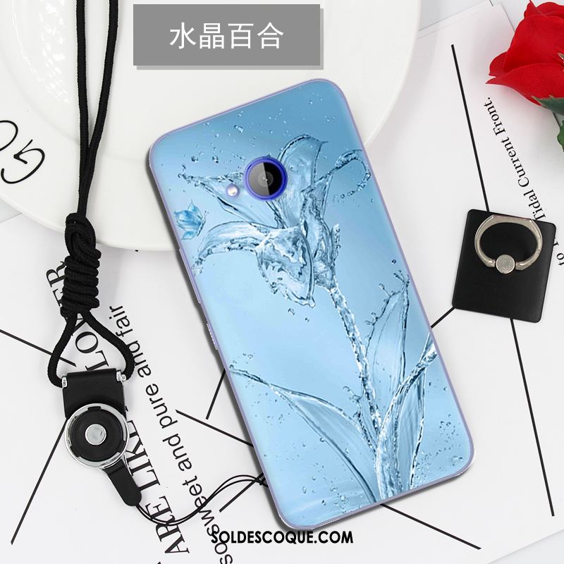 Coque Htc U11 Life Personnalité Bleu Dessin Animé Incassable Silicone Housse Pas Cher