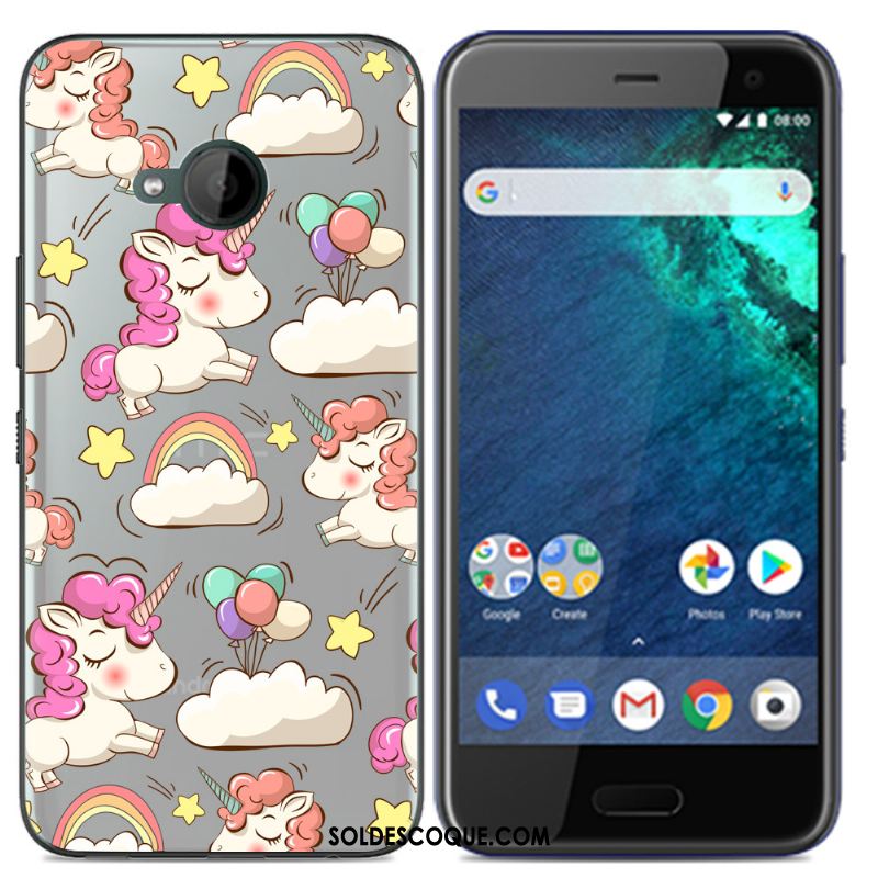 Coque Htc U11 Life Rose Tout Compris Dessin Animé Tendance Étui Pas Cher