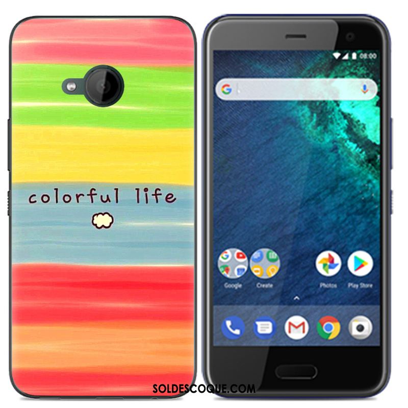 Coque Htc U11 Life Rose Tout Compris Dessin Animé Tendance Étui Pas Cher