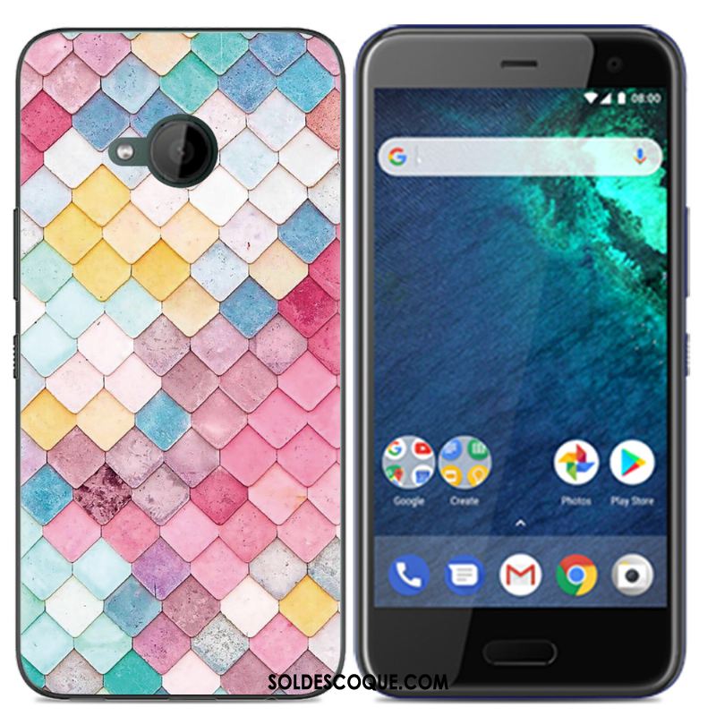 Coque Htc U11 Life Rose Tout Compris Dessin Animé Tendance Étui Pas Cher