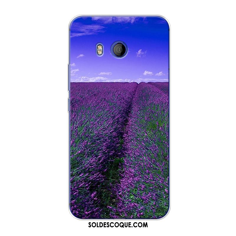 Coque Htc U11 Paysage Créatif Violet Personnalisé Téléphone Portable En Vente
