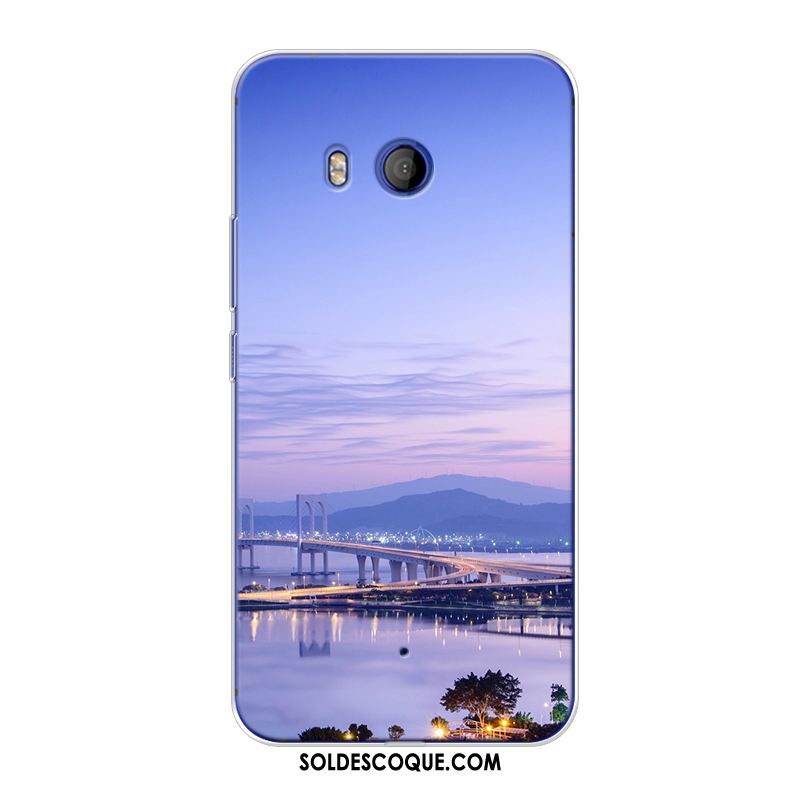 Coque Htc U11 Paysage Créatif Violet Personnalisé Téléphone Portable En Vente