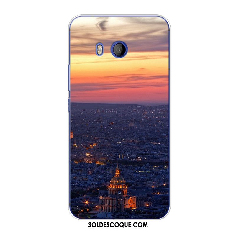 Coque Htc U11 Paysage Créatif Violet Personnalisé Téléphone Portable En Vente