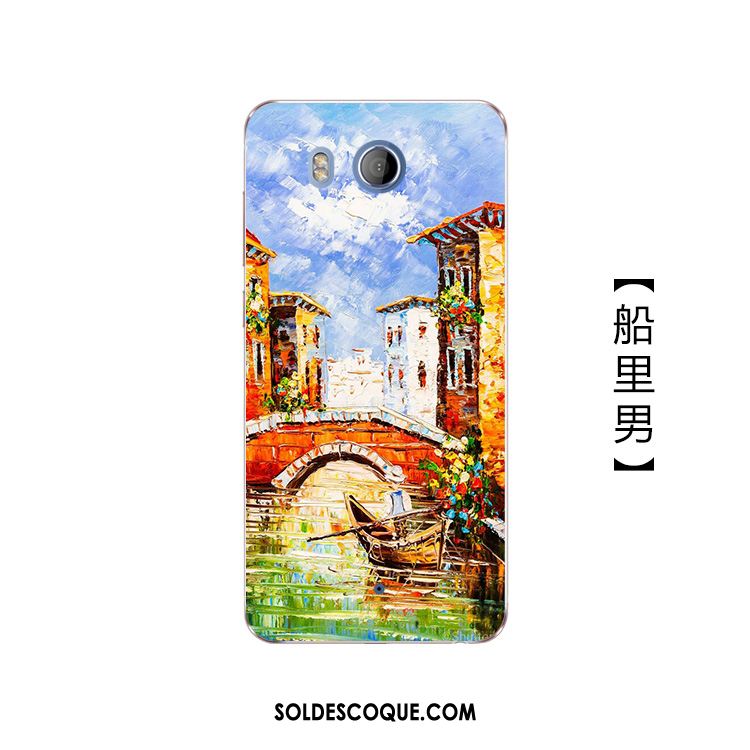 Coque Htc U11 Peinture À L'huile Art Dessin Animé Fluide Doux Téléphone Portable Pas Cher