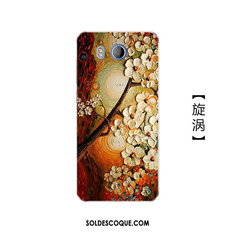 Coque Htc U11 Peinture À L'huile Art Dessin Animé Fluide Doux Téléphone Portable Pas Cher