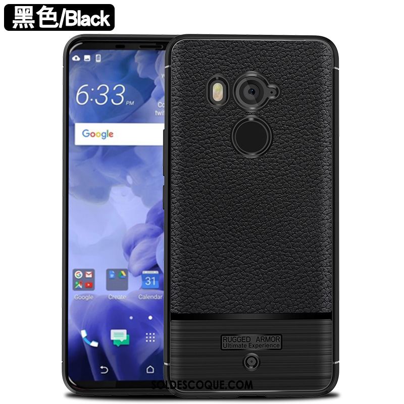 Coque Htc U11+ Personnalité Créatif Téléphone Portable Noir Étui En Ligne