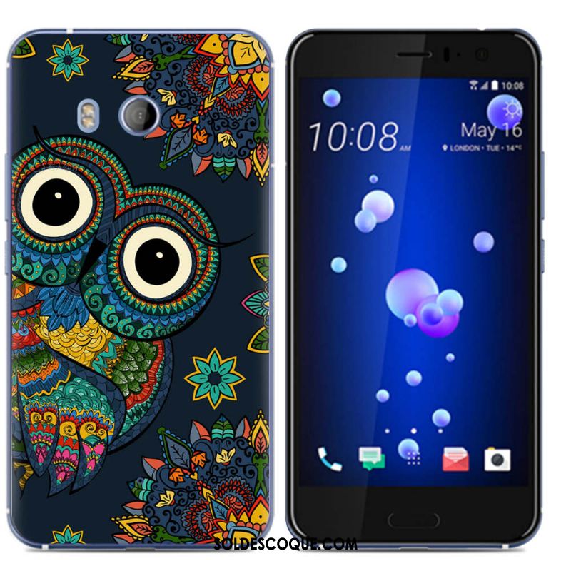 Coque Htc U11 Pu Étui Téléphone Portable Créatif Très Mince Soldes