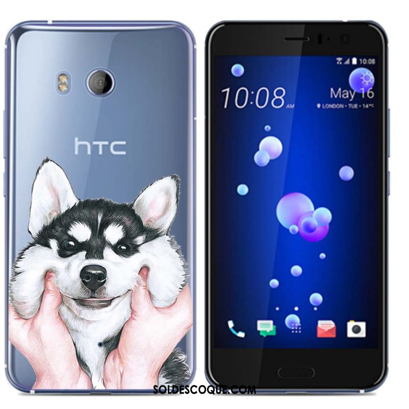 Coque Htc U11 Pu Étui Téléphone Portable Créatif Très Mince Soldes