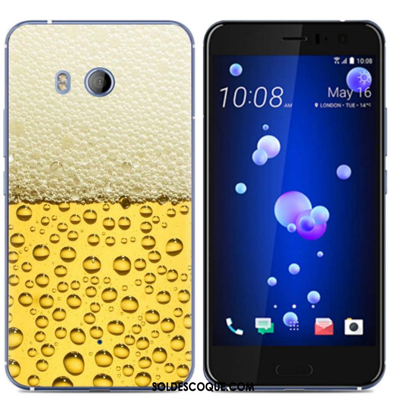 Coque Htc U11 Pu Étui Téléphone Portable Créatif Très Mince Soldes