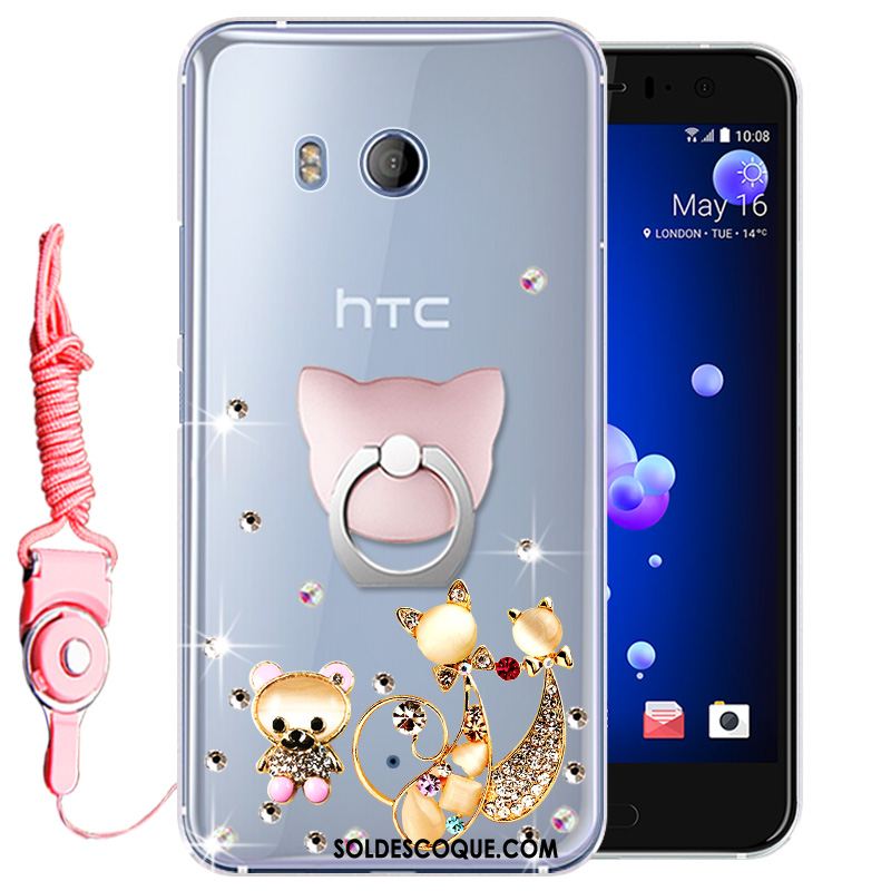 Coque Htc U11 Tout Compris Téléphone Portable Protection Rose Strass France