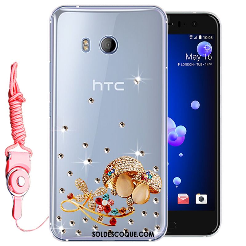 Coque Htc U11 Tout Compris Téléphone Portable Protection Rose Strass France