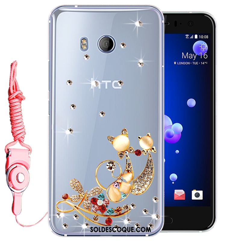 Coque Htc U11 Tout Compris Téléphone Portable Protection Rose Strass France