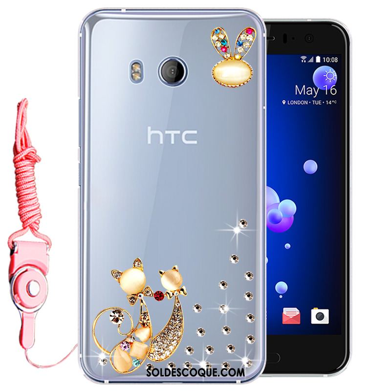 Coque Htc U11 Tout Compris Téléphone Portable Protection Rose Strass France