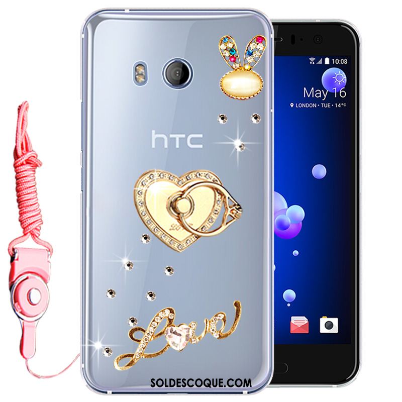 Coque Htc U11 Tout Compris Téléphone Portable Protection Rose Strass France