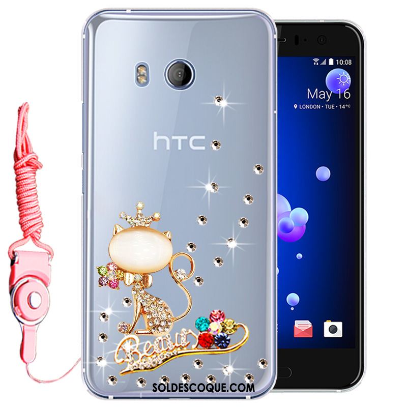 Coque Htc U11 Tout Compris Téléphone Portable Protection Rose Strass France