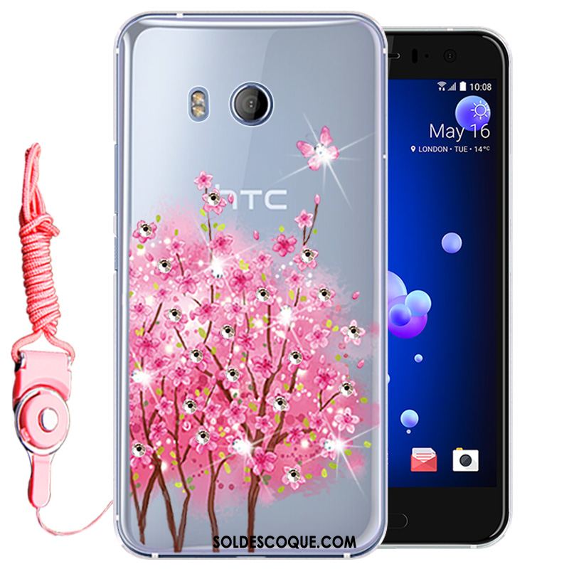 Coque Htc U11 Tout Compris Téléphone Portable Protection Rose Strass France