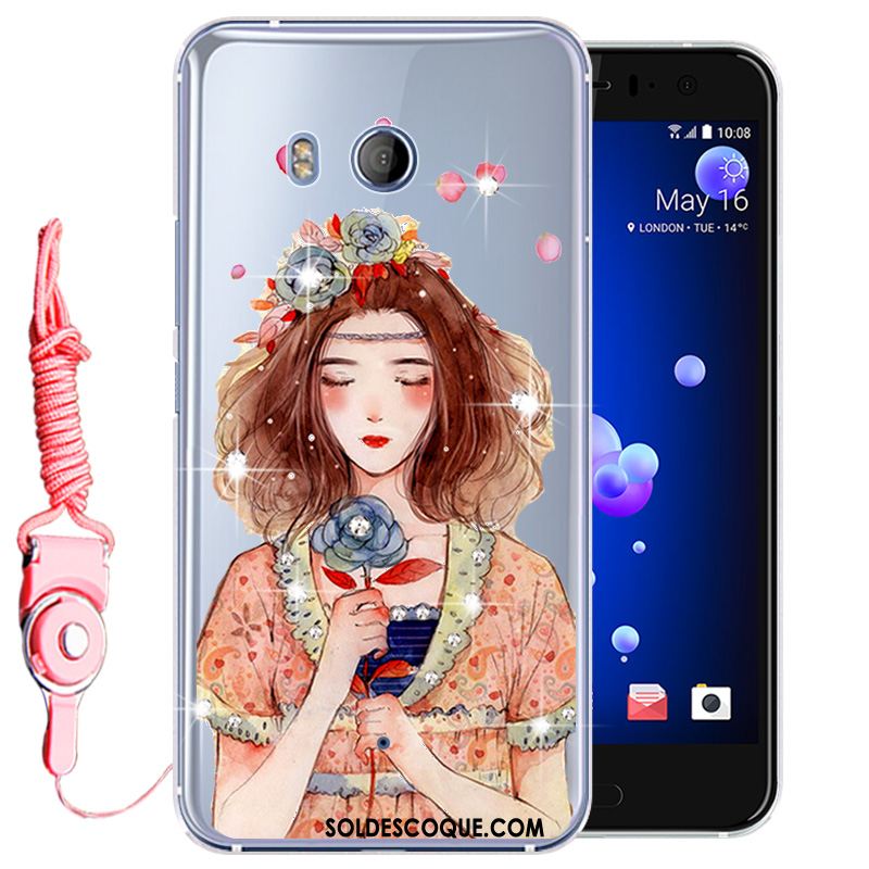 Coque Htc U11 Tout Compris Téléphone Portable Protection Rose Strass France