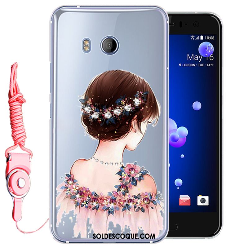 Coque Htc U11 Tout Compris Téléphone Portable Protection Rose Strass France