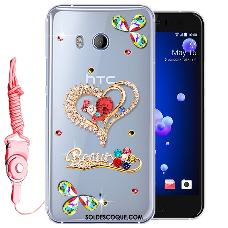 Coque Htc U11 Tout Compris Téléphone Portable Protection Rose Strass France