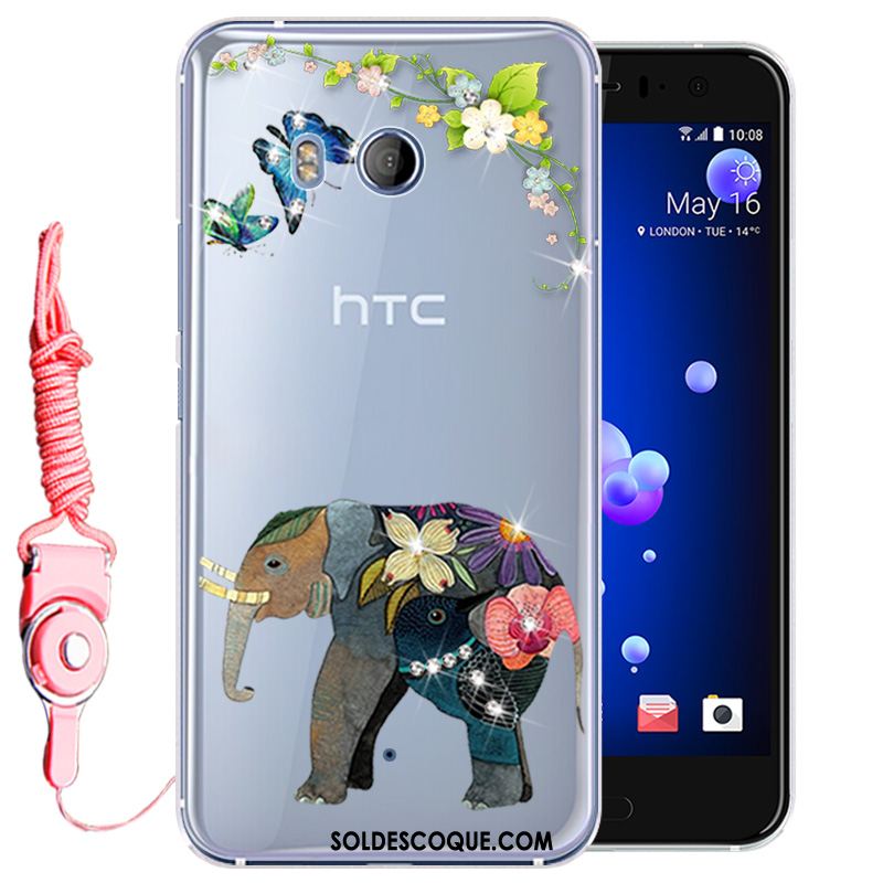 Coque Htc U11 Tout Compris Téléphone Portable Protection Rose Strass France