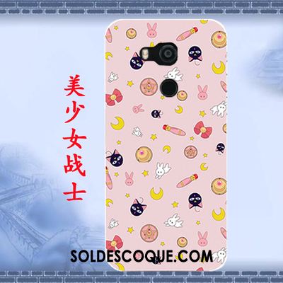 Coque Htc U11+ Téléphone Portable Peinture Silicone Fluide Doux Étui En Vente