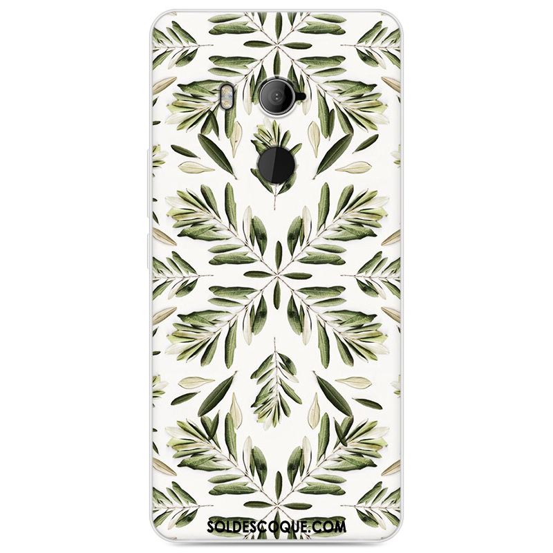 Coque Htc U11+ Téléphone Portable Personnalité Vert Peinture Jeunesse Soldes