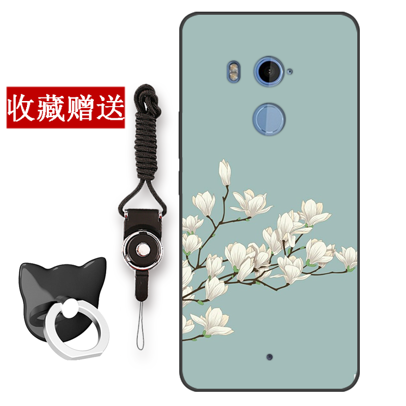 Coque Htc U11+ Téléphone Portable Vintage Protection Rose Style Chinois Pas Cher