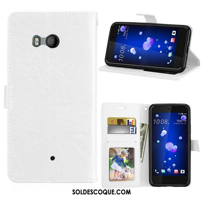 Coque Htc U11 Vert Jeunesse Fluide Doux Protection Étui En Cuir Soldes