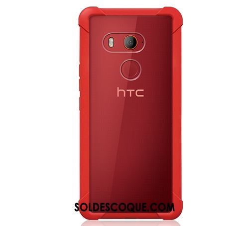 Coque Htc U11+ Élégant Noir Incassable Téléphone Portable Étui Pas Cher