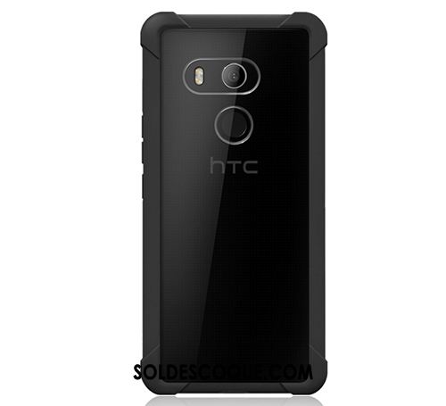 Coque Htc U11+ Élégant Noir Incassable Téléphone Portable Étui Pas Cher