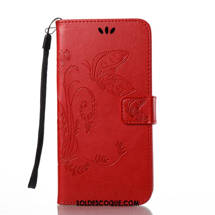 Coque Htc U11 Étui En Cuir Incassable Téléphone Portable Rouge Silicone Housse En Vente
