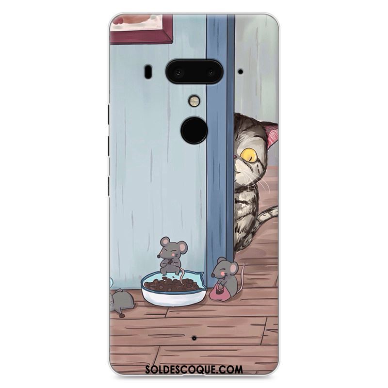 Coque Htc U12+ Dessin Animé Bordure Protection Tendance Peinture En Ligne