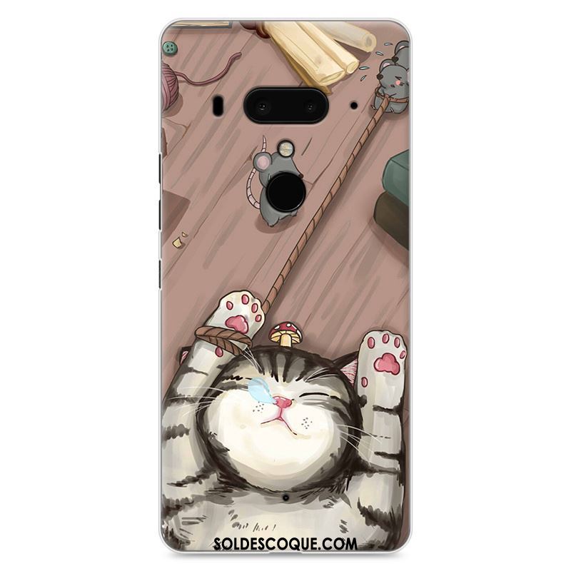 Coque Htc U12+ Dessin Animé Bordure Protection Tendance Peinture En Ligne