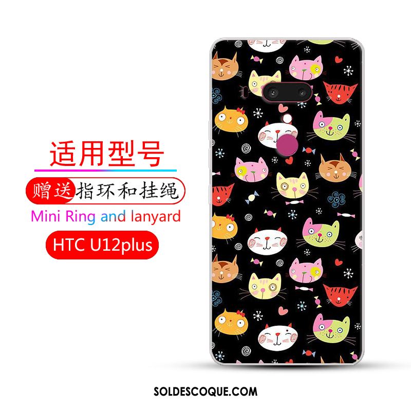 Coque Htc U12+ Incassable Fluide Doux Étui Dessin Animé Rose En Vente