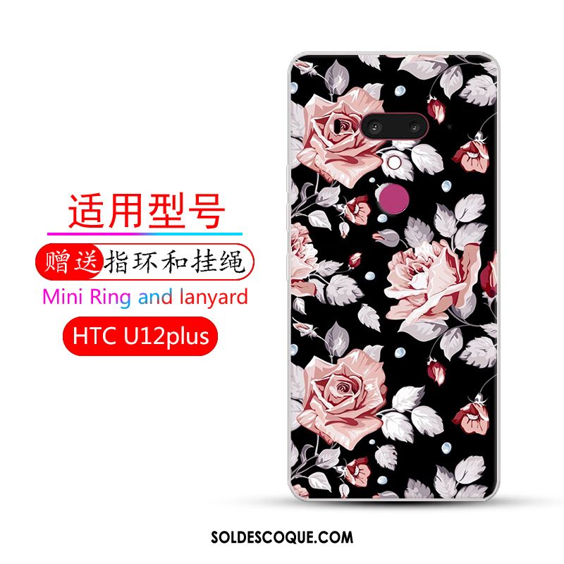 Coque Htc U12+ Incassable Fluide Doux Étui Dessin Animé Rose En Vente