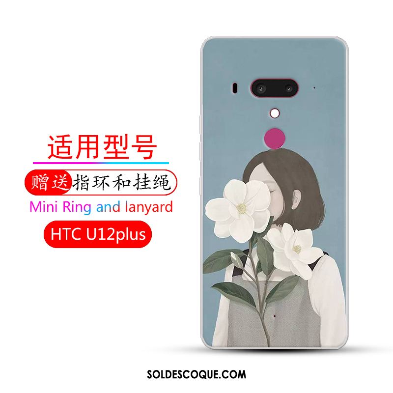 Coque Htc U12+ Incassable Fluide Doux Étui Dessin Animé Rose En Vente