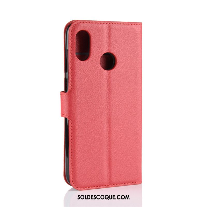 Coque Htc U12 Life Portefeuille Fluide Doux Protection Étui Vert Pas Cher